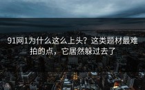 91网1为什么这么上头？这类题材最难拍的点，它居然躲过去了