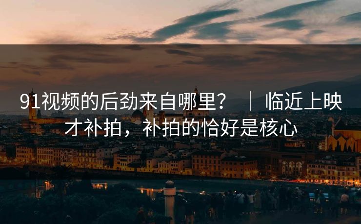 91视频的后劲来自哪里？ ｜ 临近上映才补拍，补拍的恰好是核心  第1张